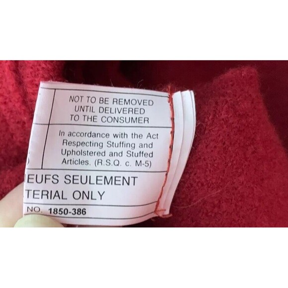 Hilary Radley 100% Wool Jacket Coat Size Large Red Pockets Mock Neck Zip Up A10 - Picture 7 of 7